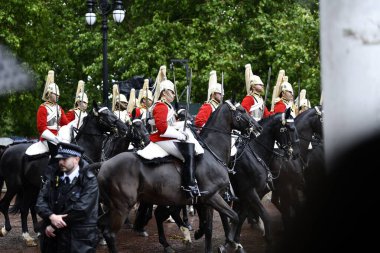 Londra, İngiltere, Uk-15 Haziran 2024: Buckingham sarayı kraliyet geçidi, Londra İngiltere