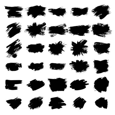 Vektör siyah boya, mürekkep fırça darbesi, fırça, çizgi veya doku.