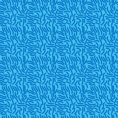 Blue abstract minimal seamless repeat pattern.