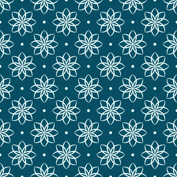Seamless Floral Pattern Design — Stock Vector