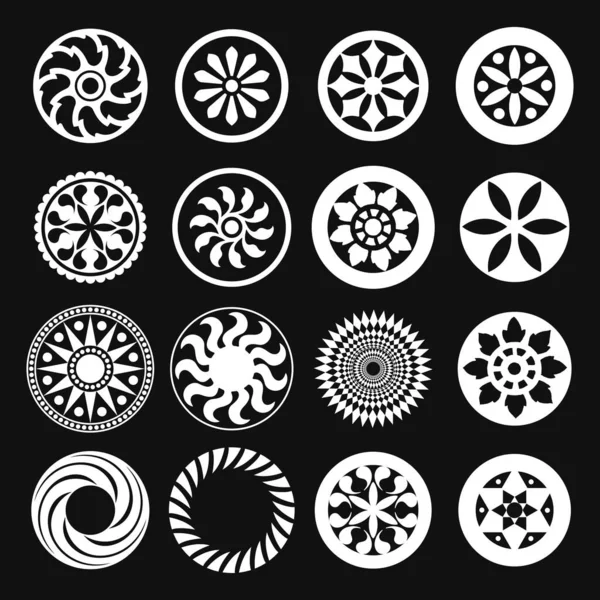 Set Circular Decorative — Stockový vektor