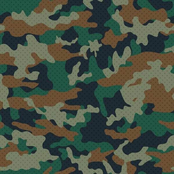 Armee Vektor Tarnung Nahtloses Muster — Stockvektor