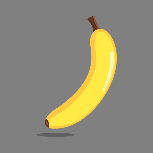Bananen Flachen Stil Auf Hintergrund — Stockvektor