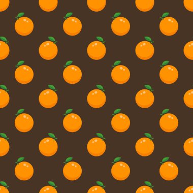 Portakallı vektörsüz yaz şablonu.