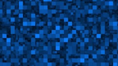 Dijital Soyut Teknoloji Meydanı 4K Video, parlayan animasyon çizgileriyle mavi Arkaplan.