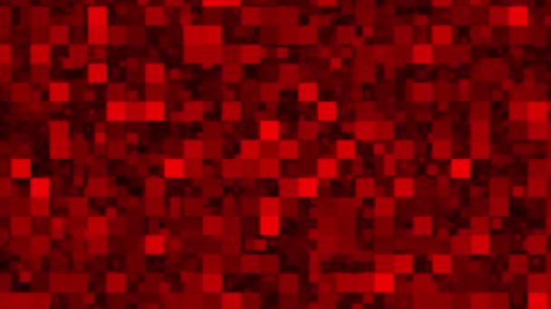 Video Hintergrund Geometrisches Muster Abstrakt Wechselnde Quadrate Rottöne — Stockvideo