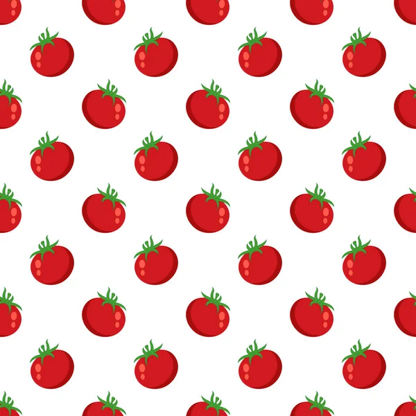 Seamless Pattern Tomatoes Vector Graphics — Stock Vector