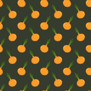 Yeşil soğanlı kusursuz desenli soğan.