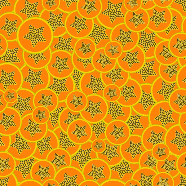 Exotic Fruit Seamless Pattern Orange Papaya — Stock Vector