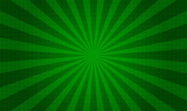 Зелений Градієнтний Поп Арт Фон Стилі Коміксів Лініями Колами — стоковий вектор