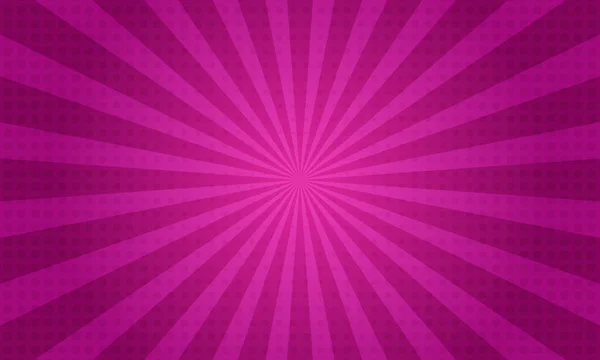 Фиолетовый Градиент Поп Арта Фон Стиле Комиксов Линиями Кругами — стоковый вектор