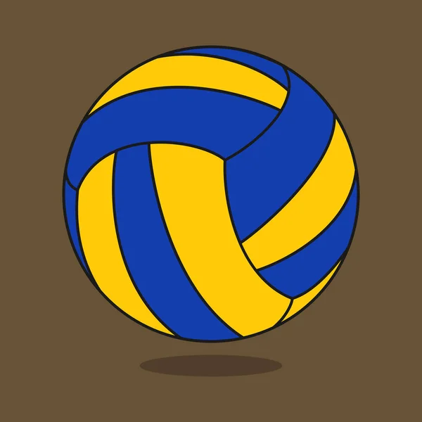 Icono Voleibol Ilustración Deporte Logo Plano — Archivo Imágenes Vectoriales