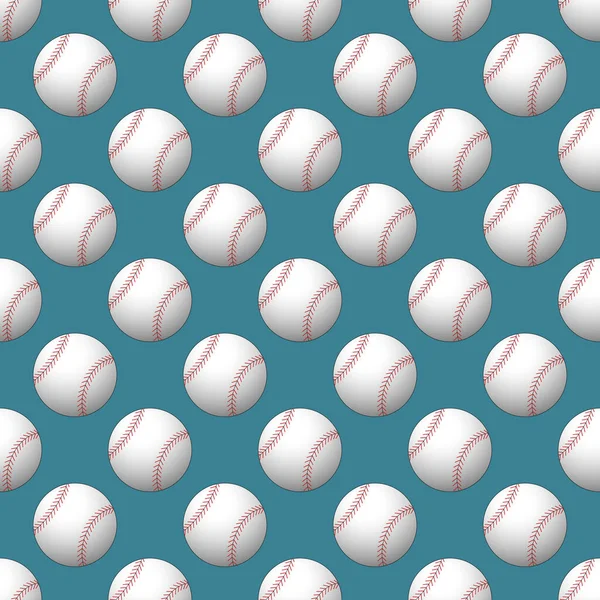 Бесшовная Векторная Иллюстрация Бейсбола Векторная Графика