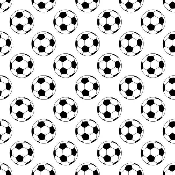 Modèle Ballon Football Illustration Simple Modèle Vectoriel Ballon Football — Image vectorielle