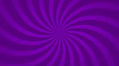 Soyut animasyon döngüsü arkaplan sarmal çizgileri mor çizgi film tarzında döner.