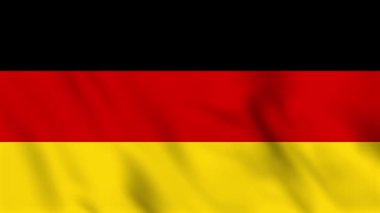 Almanya 'nın sallanan bayrağının döngülü arka plan canlandırması