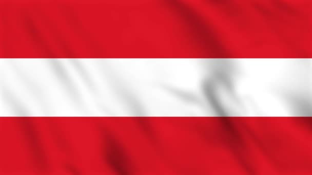 オーストリアの旗の背景アニメーションをループ — ストック動画