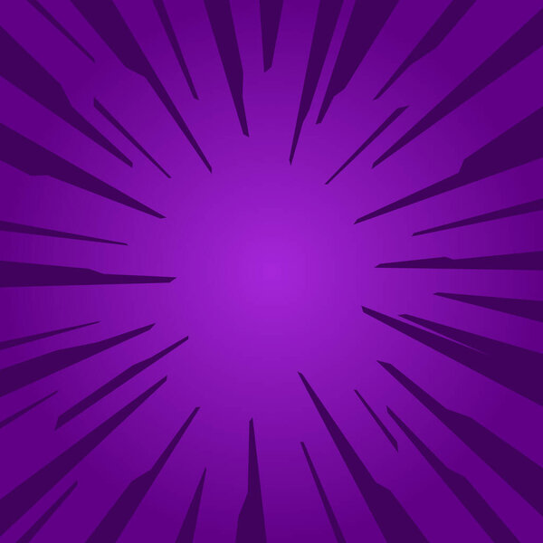 Шаблон эффекта полутона комикса с радиальным красочным фоном.