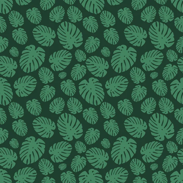 Розкішна Природа Зелений Фон Векторний Квітковий Візерунок — стоковий вектор