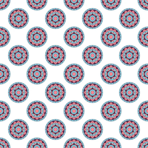 Indian Pattern Arabic Mandala Seamless Pattern — Stock Vector