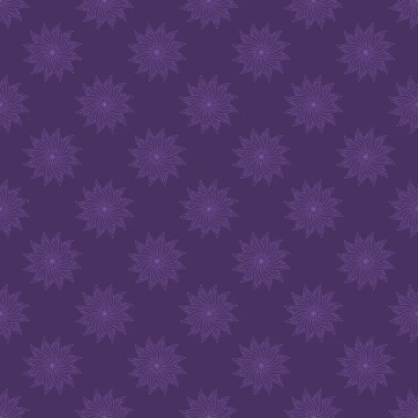 Patrón Sin Costura Vector Lujo Púrpura — Vector de stock
