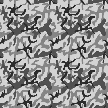 Siyah beyaz kirli kamuflaj modern moda tasarımı.