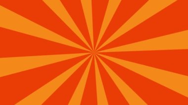 Çizgi film ve komik arkaplan turuncu animasyon döngüsü.