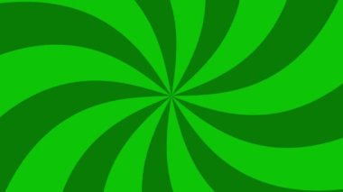 Animasyon yeşil retro twist animasyon döngüsü çizgi film tarzı arkaplan.