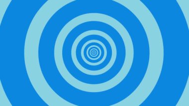Uzağa giden mavi spiral bir dairenin canlandırma düzlüğü