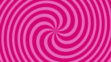 Düz pembe spiral animasyon