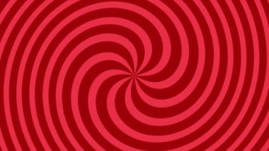 Düz kırmızı spiral animasyon
