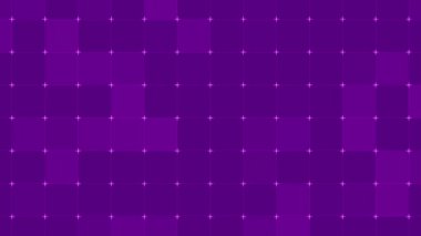 Çerçeveler ve ızgaralar ile animasyon kare mor arkaplan döngüsü