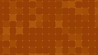 Çerçeve ve haç ızgaraları ile animasyon kare turuncu arkaplan döngüsü