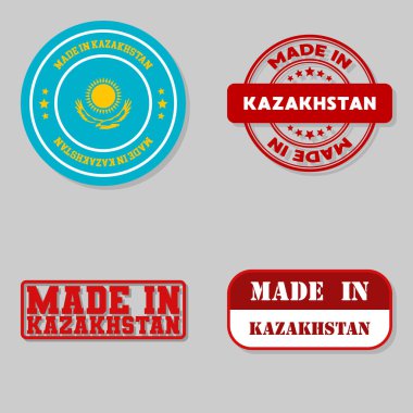 Kazakistan 'da yapılmış dört pul seti.