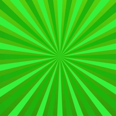 Retro biçiminde soyut vektör yeşil arkaplan ışınları
