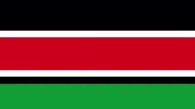 Düz bir bayrak olan 2D Güney Sudan 'ın görünüp kayboluşunun animasyonu