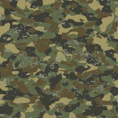 Askeri kamuflaj vektörü kusursuz yeşil grunge
