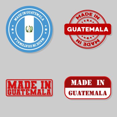 Guatemala 'da bayraklı dört pul seti