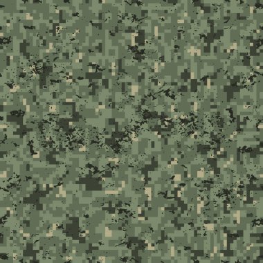 Prodüksiyon veya tasarım grunge için profesyonel kusursuz pikselsiz yaz kamuflajı