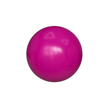 Pembe yuvarlak top şeffaf arka planda izole edilmiş PNG