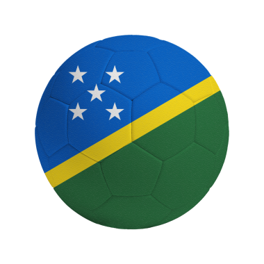 Ülkenin bayraklı futbol topu Solomon Adaları