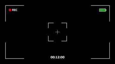 Şeffaf arkaplanda video kaplaması için kamera kayıt çerçevesini canlandır