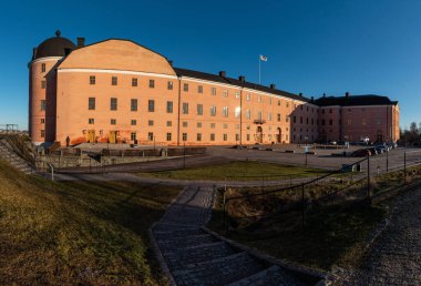 Uppsala, Sweden - January 26, 2023: Uppsala Castle on sunny day