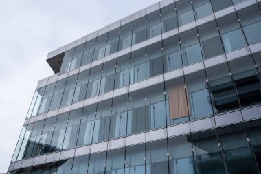 Modern mimari kavramı: modern fütüristik işlevsel yapı detay fotoğrafı