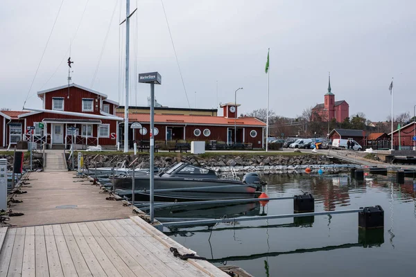 스웨덴 Nynshamn Sweden April 2023 Nynshamn Dock Early Spring — 스톡 사진