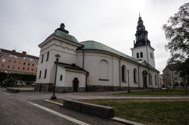 Bağlantı, İsveç - 29 Mayıs 2023: Sankt Lars kyrka (Aziz Lars Kilisesi)