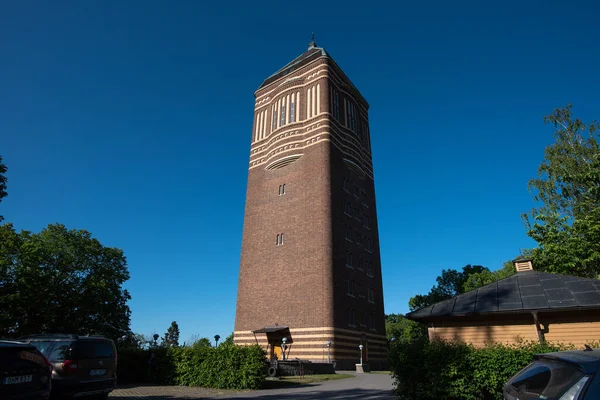 瑞典林平 2023年5月29日 Gamla Vattentornet Axel Brunskog在Kanberget的旧水塔 — 图库照片
