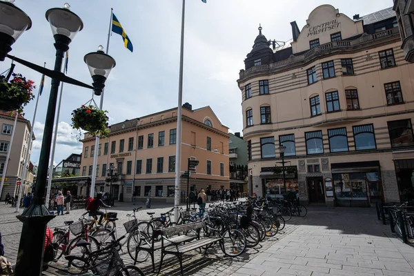 Linkping Svezia Maggio 2023 Linkping Central Square — Foto Stock