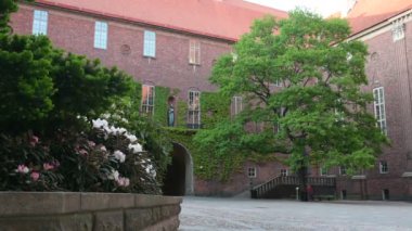 Stockholm, İsveç - Haziran 06, 2023: Stockholm Belediye Binası
