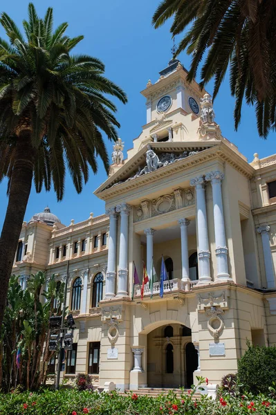 stock image Mlaga, Spain - July 5, 2023: Mlaga City Hall (La Casona del Parque)